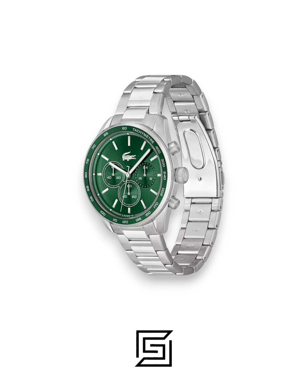 Lacoste 2011346 Green Dial Chronograph Stainless Steel Men's Watch
