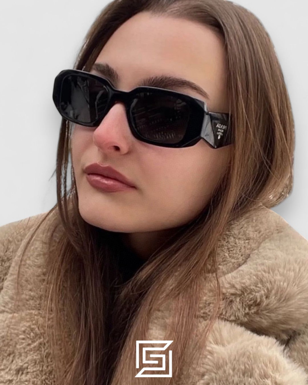 Prada OPR17WSF Brown Lenses Tiger Brown Frame