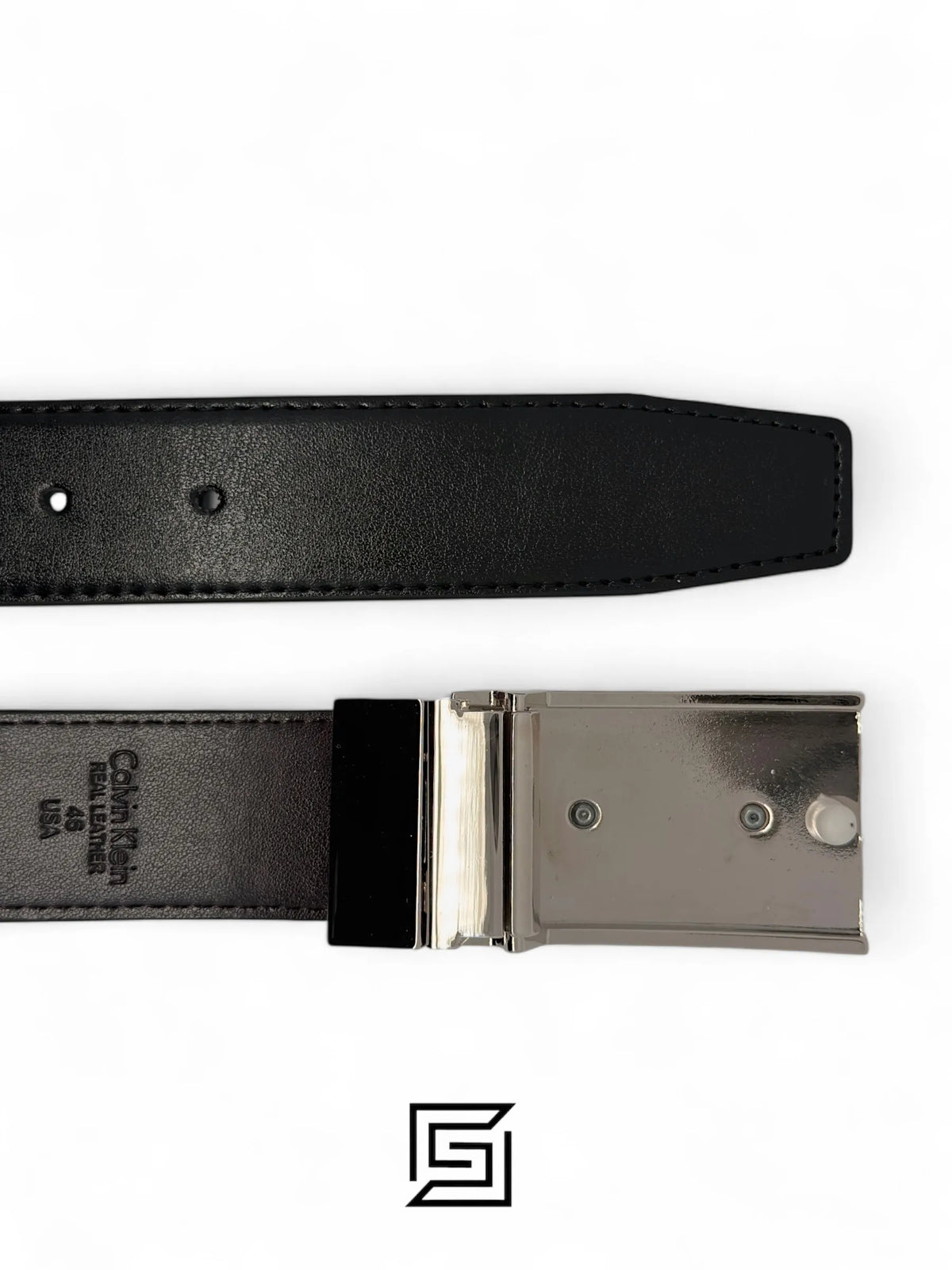 Calvin Klein leather CK SET BELT AND WALLET CK LOGO MODEL 5