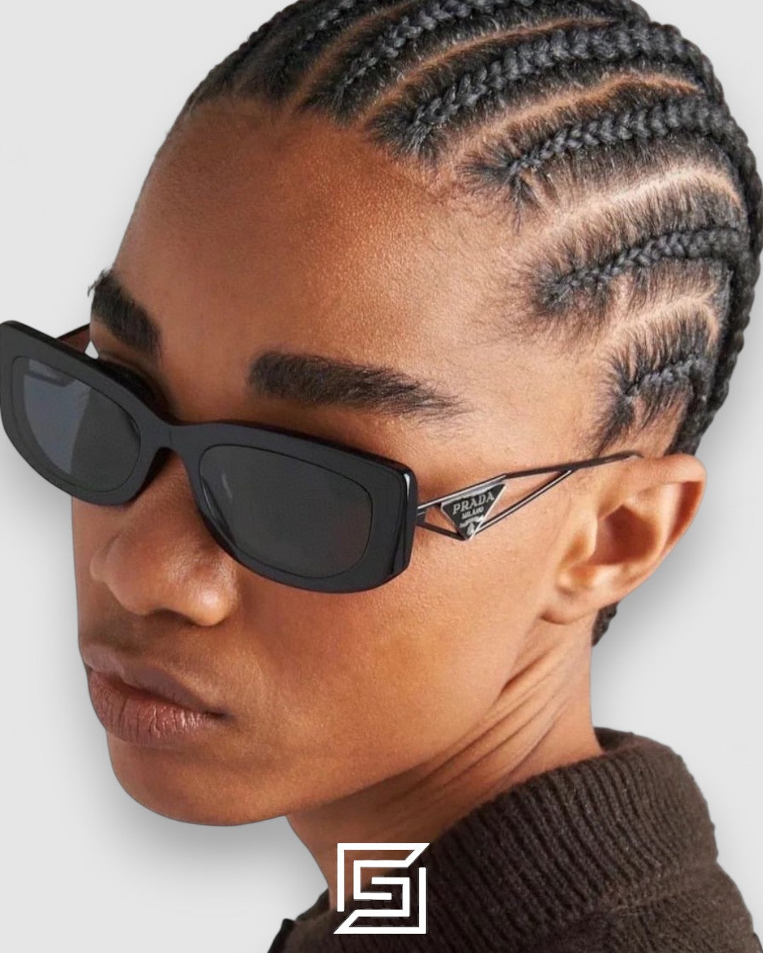 Prada SPR 14Y Clear Olive Light Filter Lenses Green Frame