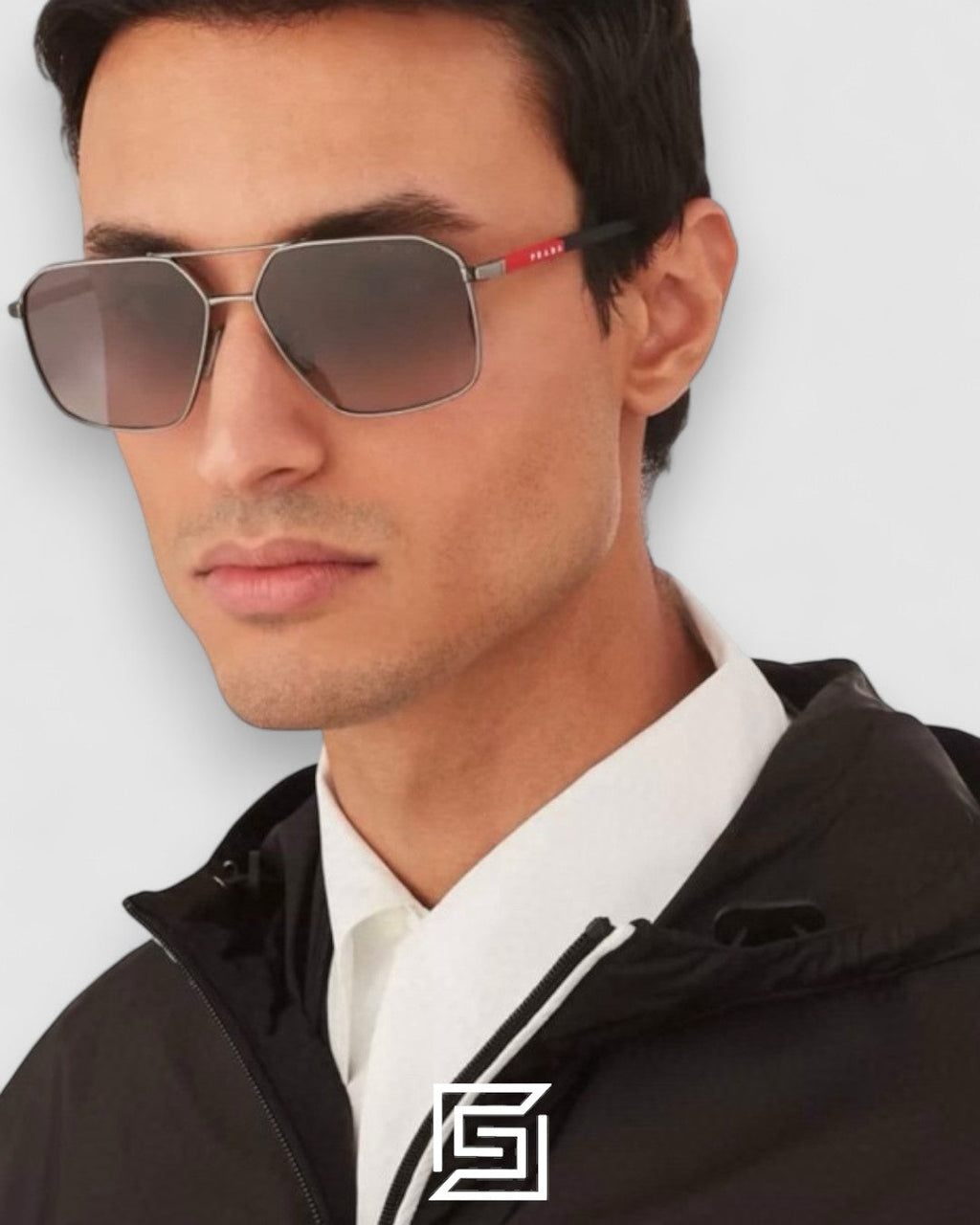 Prada SPS A50 Red Mirror Lenses Black Frame