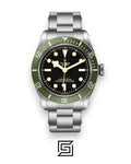 TUDOR Black Bay GREEN Gold Points Flat