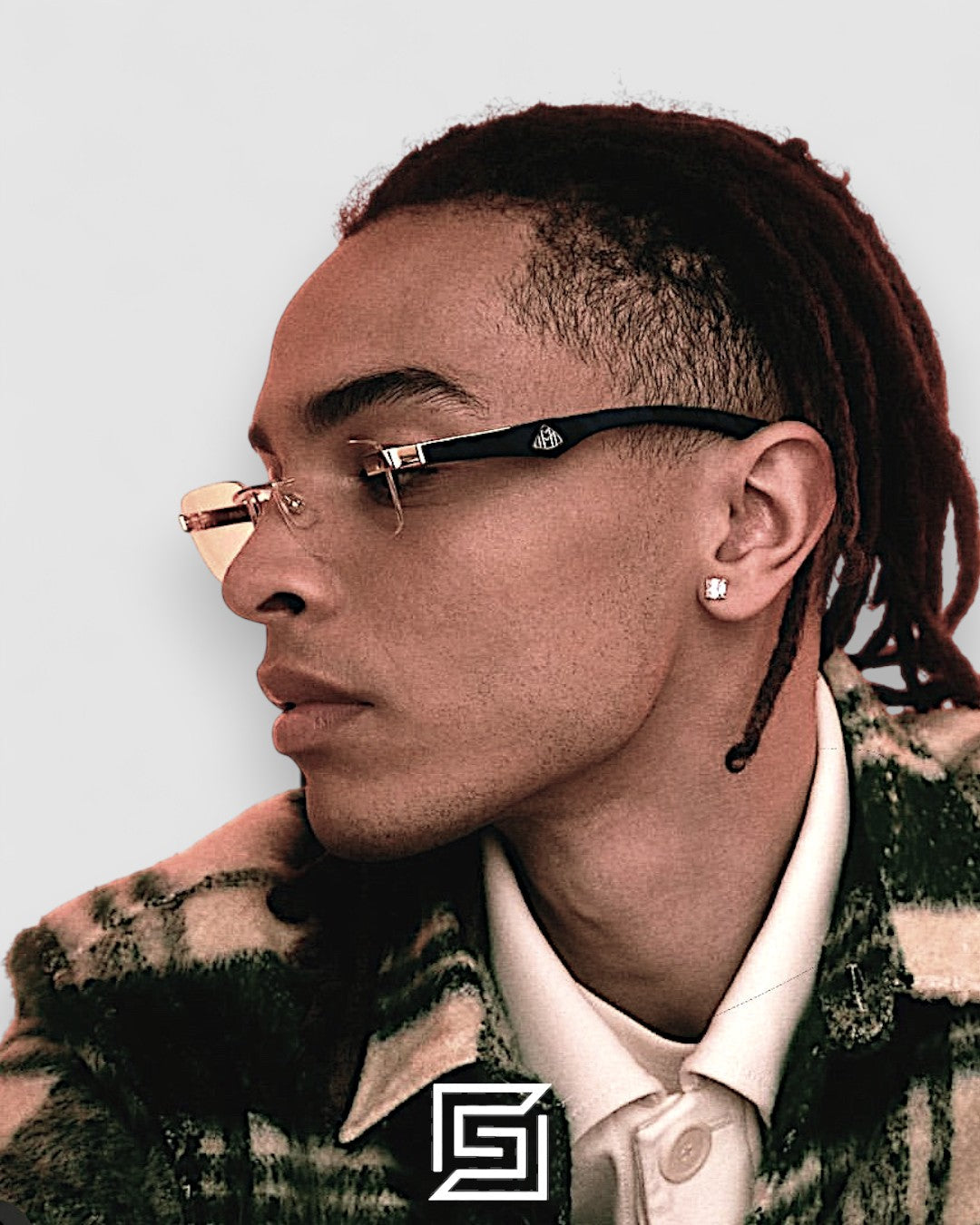 THE ARTIST 3 Gold Framless Blue Arm