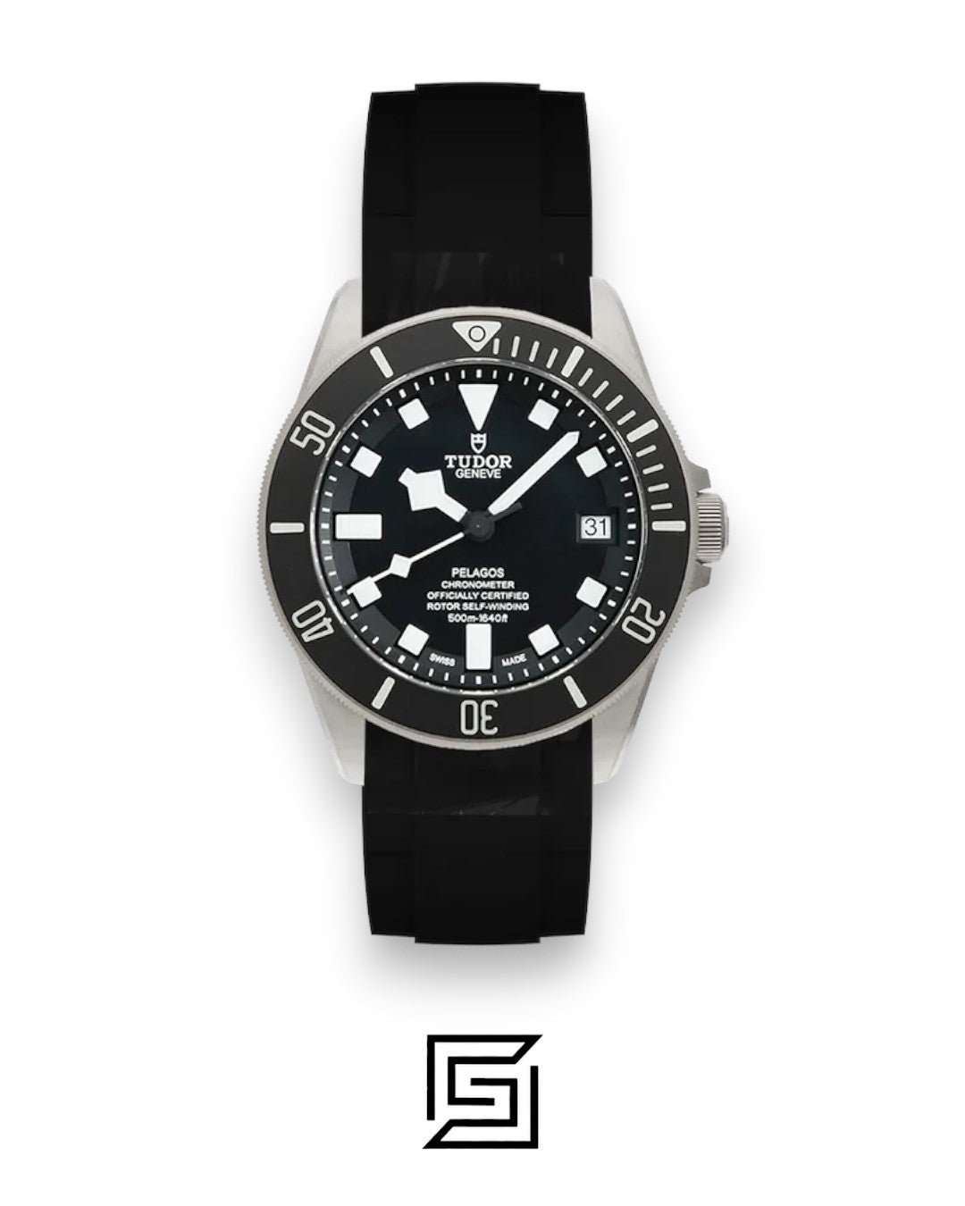 TUDOR PELAGOS Black Rubber