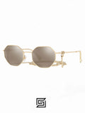 VALENTINO VA2040 Sunglasses For Women - GOLD_GOLD MIRROR
