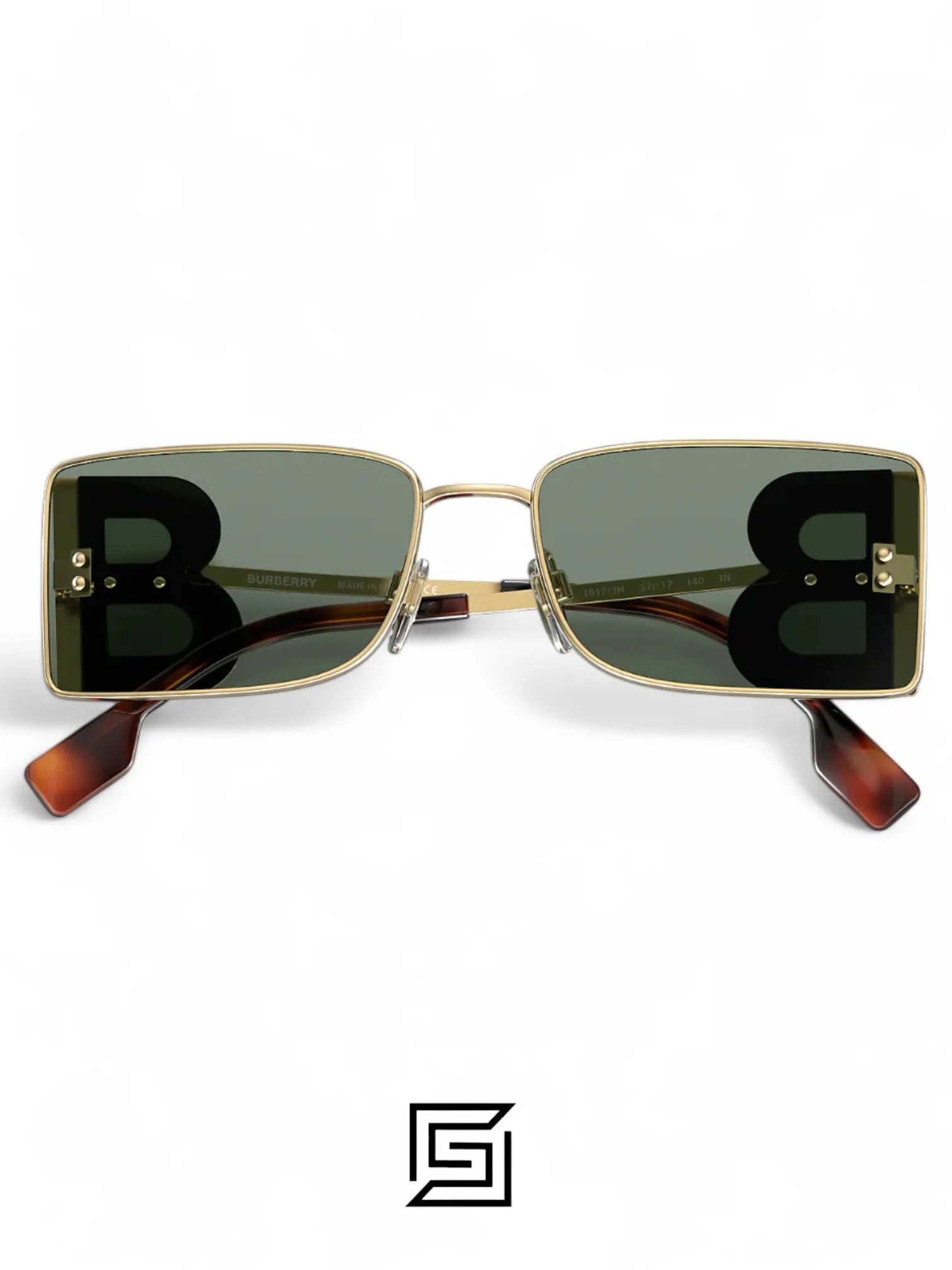 نظارة شمسية BURBERRY BE3110 1017/4L/ذهبي × زيتوني