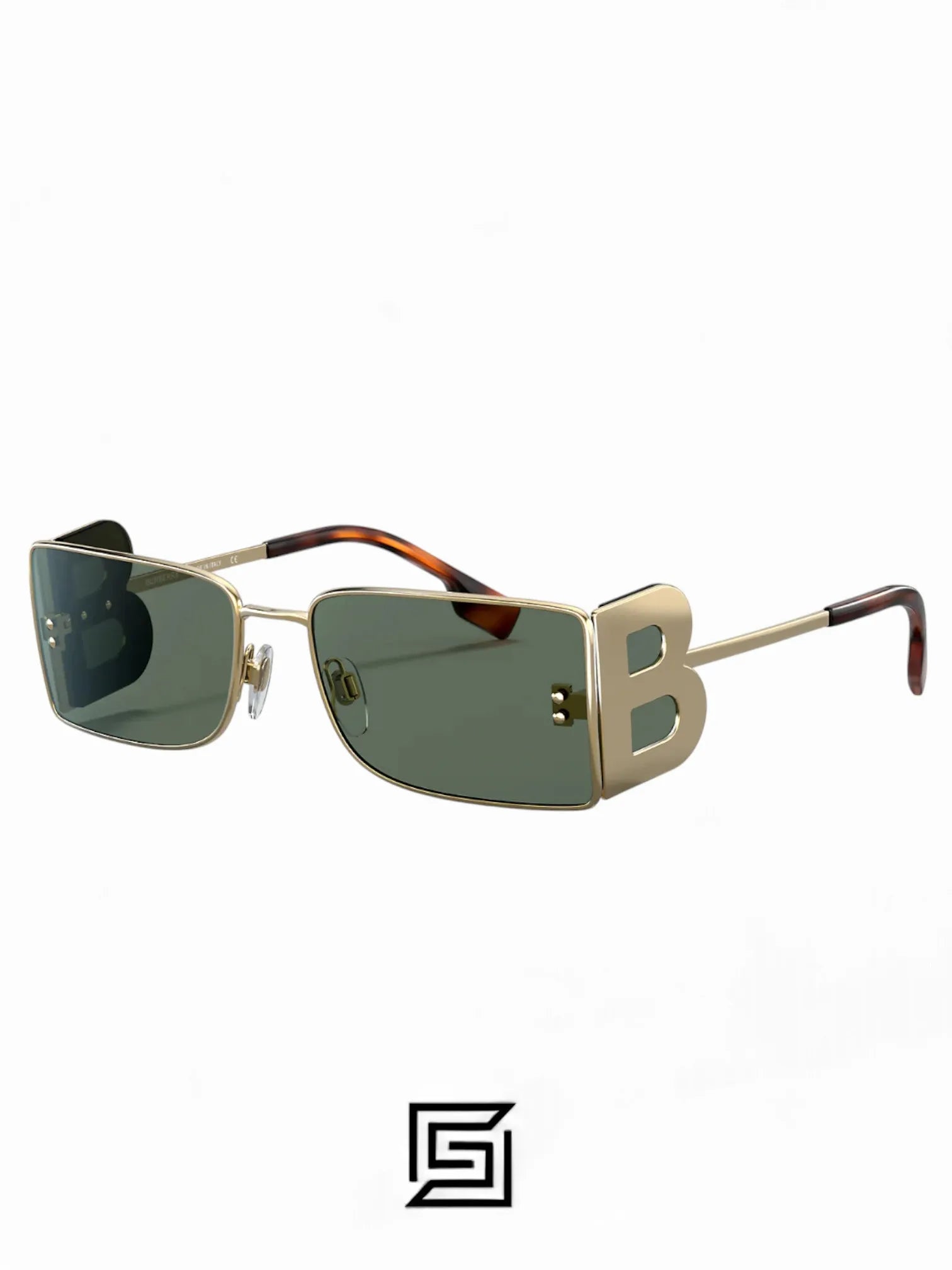 نظارة شمسية BURBERRY BE3110 1017/4L/ذهبي × زيتوني