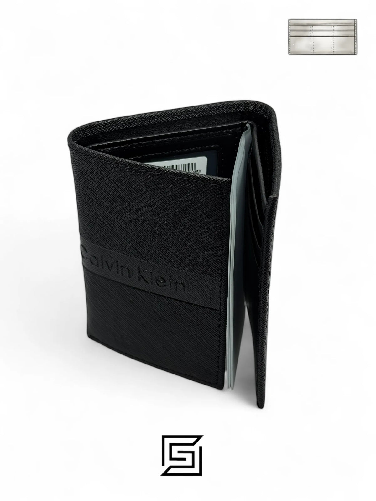 wallets CK SINGLE WALLET TRIFOLD HARD PATTERN/BLACK