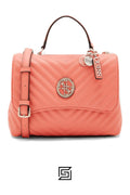 leather Guess Women's Blakely Top Handle Flap Top-Handle Bag