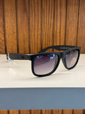 RB4165 JUSTIN/BLACK MATTE - BLACK POLARISED