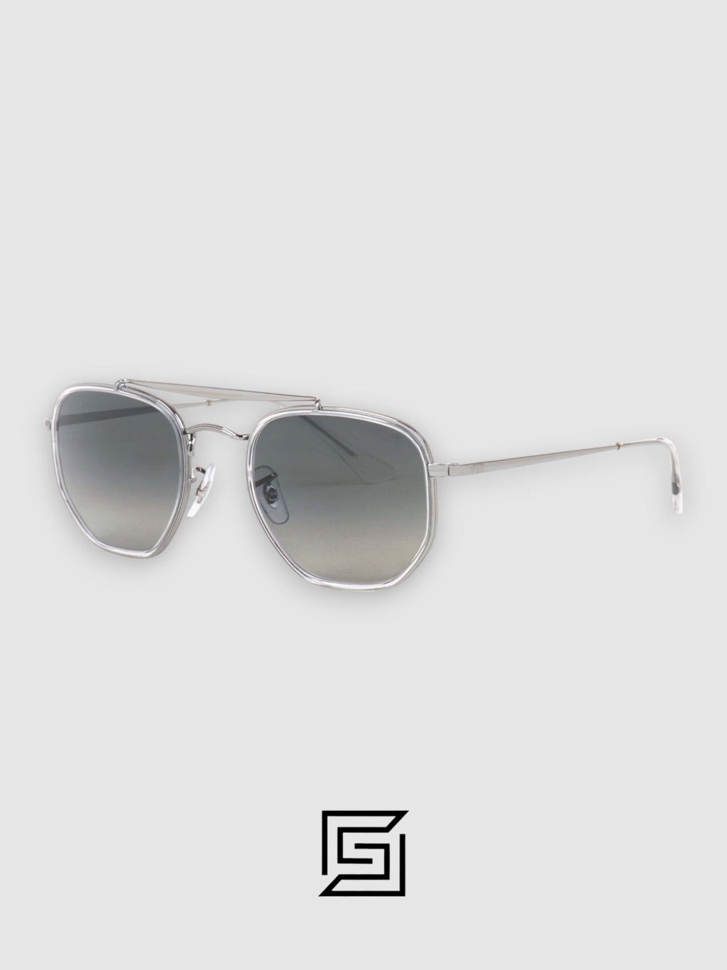 Ray Ban RB3648 Sunglasses Unisex - Silver-Grey