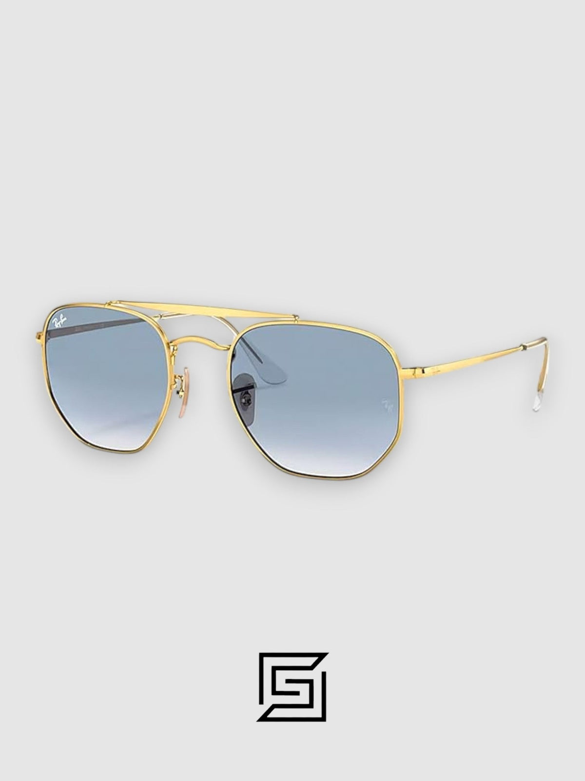 Ray Ban RB3648 Sunglasses Unisex - GOLD_GREY