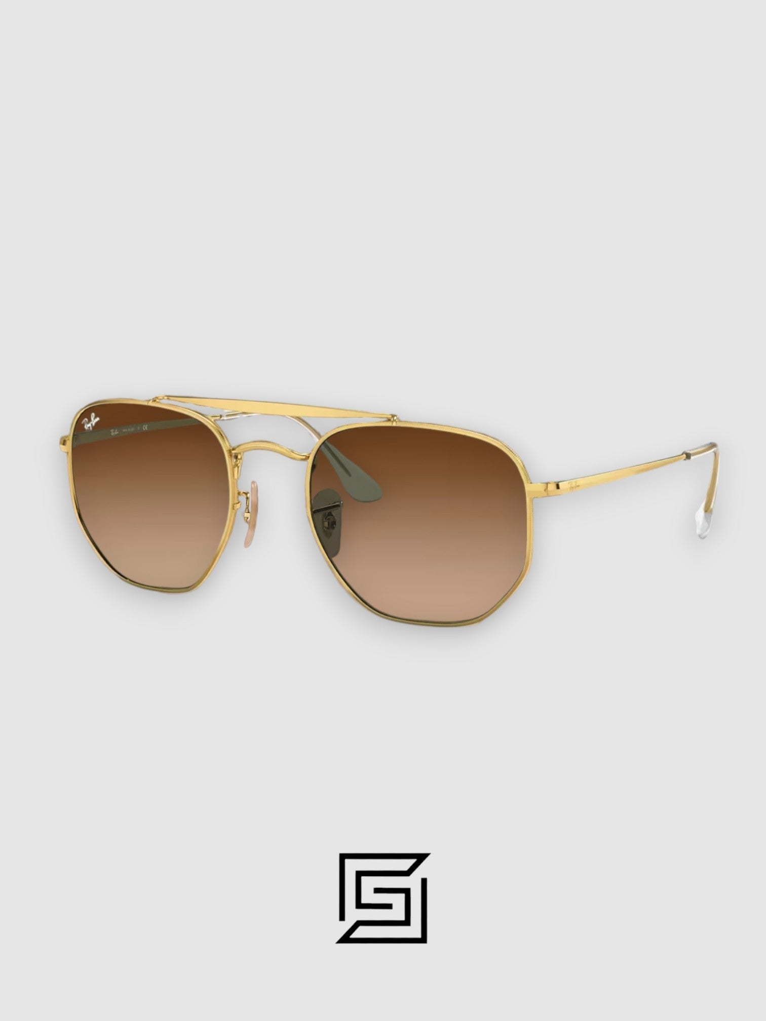 Ray Ban RB3648 Sunglasses Unisex - GOLD_HONEY