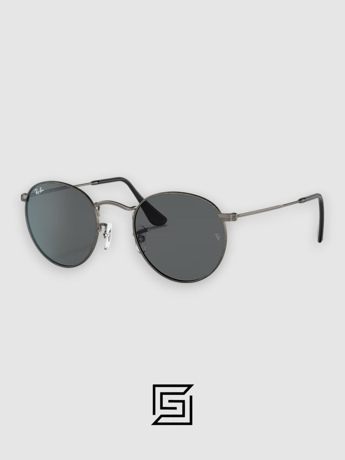 Ray Ban Sunglasses RB3447 ROUND METAL Unisex - gun