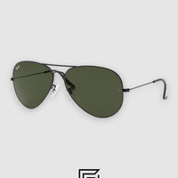 نظارة شمسية راي بان RB3025 AVIATOR MEDIUM 55 للجنسين - أسود_G15
