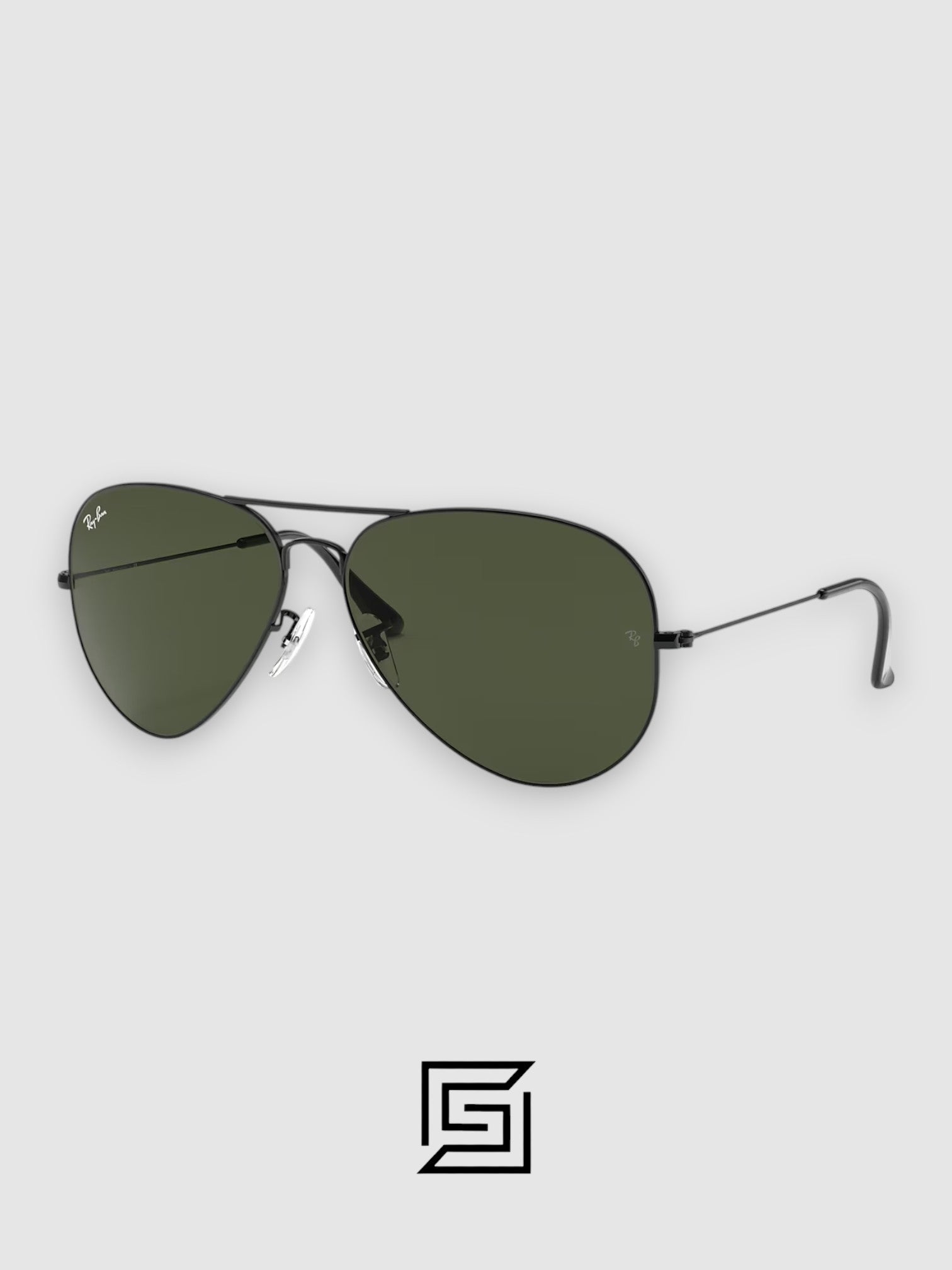 نظارة شمسية راي بان RB3025 AVIATOR MEDIUM 55 للجنسين - أسود_G15