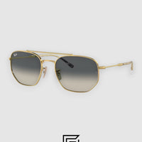 Ray Ban RB3707 Sunglasses Unisex - GOLD_GREY