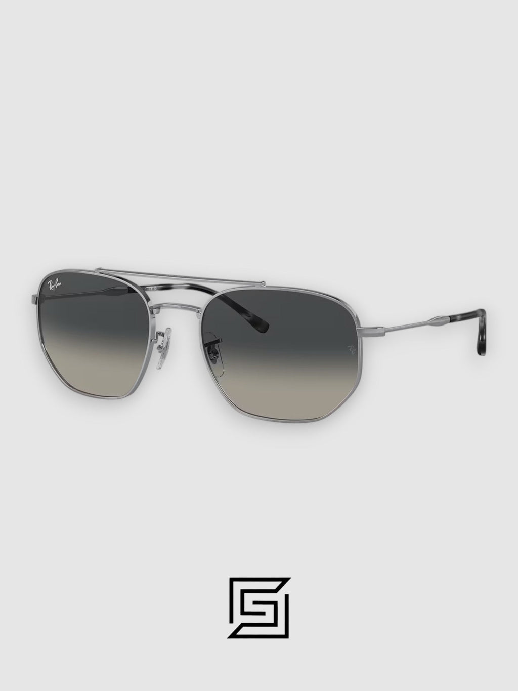 Ray Ban RB3707 Sunglasses Unisex - gun_grey