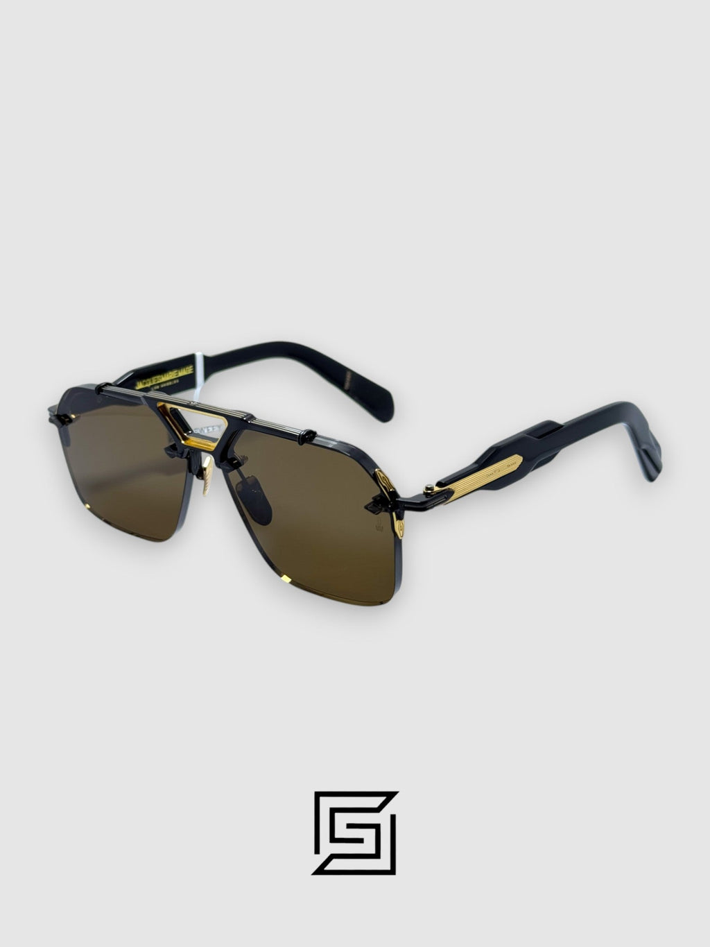 Jacques Marie Mage SILVERTON Sunglasses Men - brown