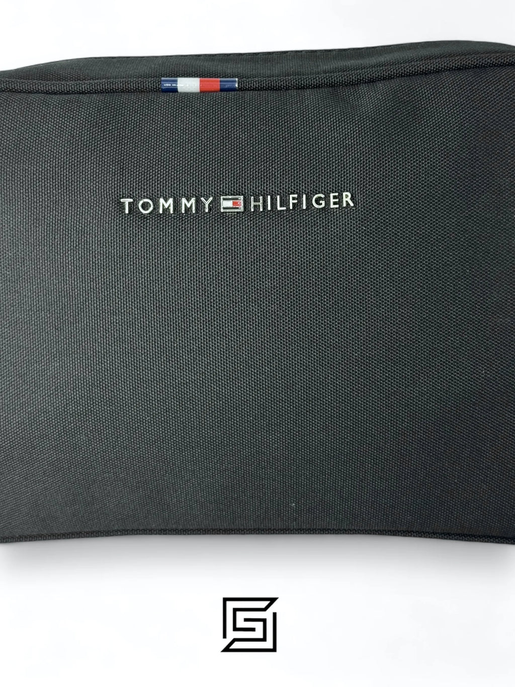 Tommy Hilfiger leather Tommy Handbag BOX FABRIC Tommy METAL Middle LOGO TM1023-7/BLACK