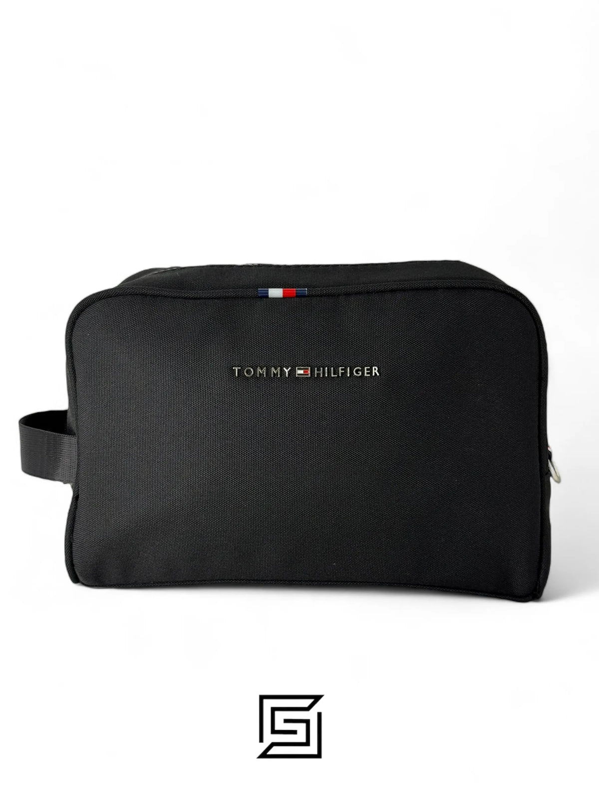 Tommy Hilfiger leather Tommy Handbag BOX FABRIC Tommy METAL Middle LOGO TM1023-7/BLACK