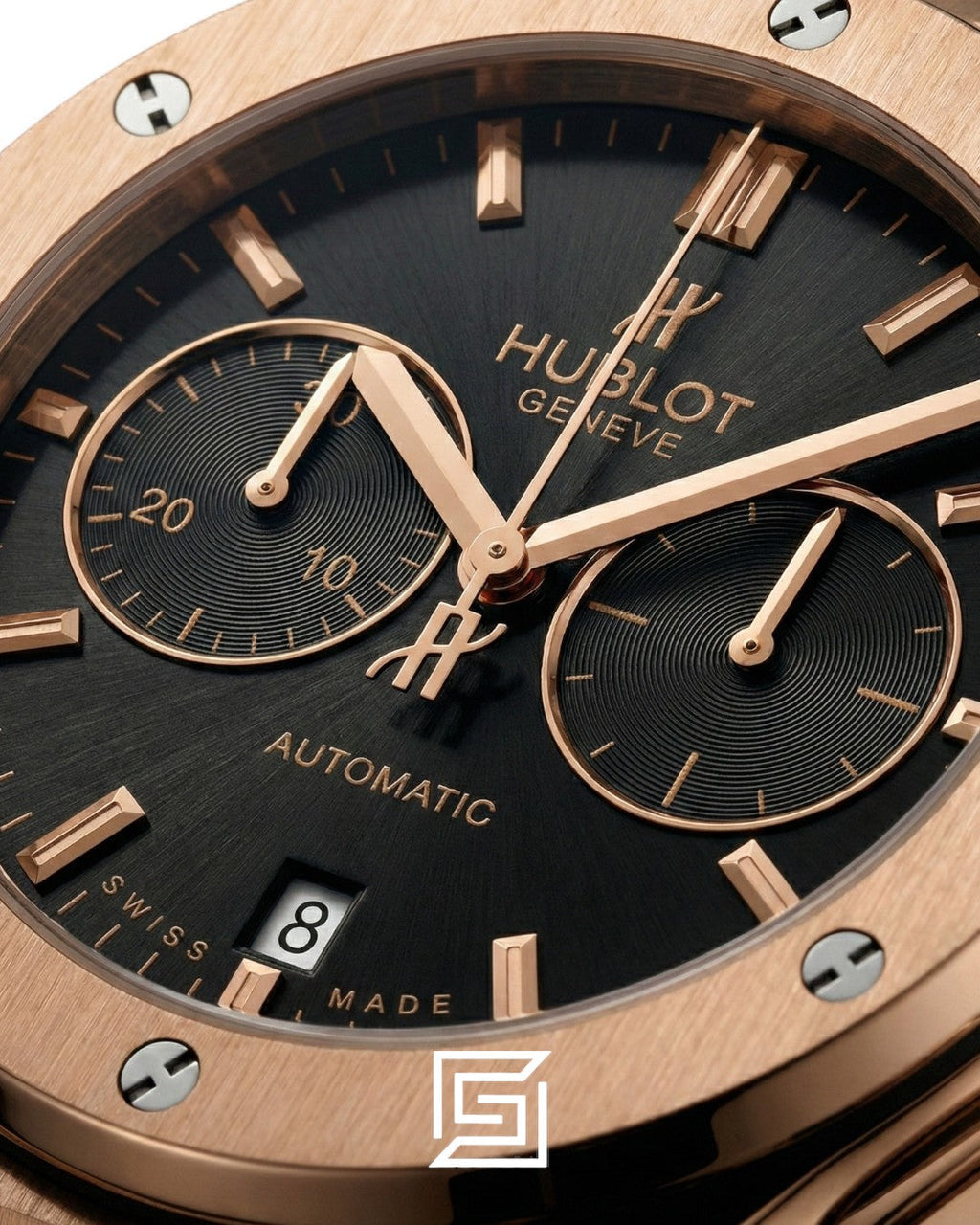 Hublot Classic Fusion White – Silver Case – Japanese Quartz – Black Rubber Strap