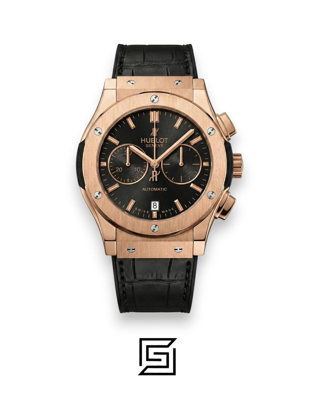 Hublot Classic Fusion White – Silver Case – Japanese Quartz – Black Rubber Strap