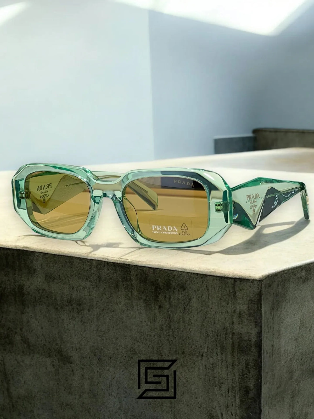 Prada PR17WS Sunglasses Unisex - green