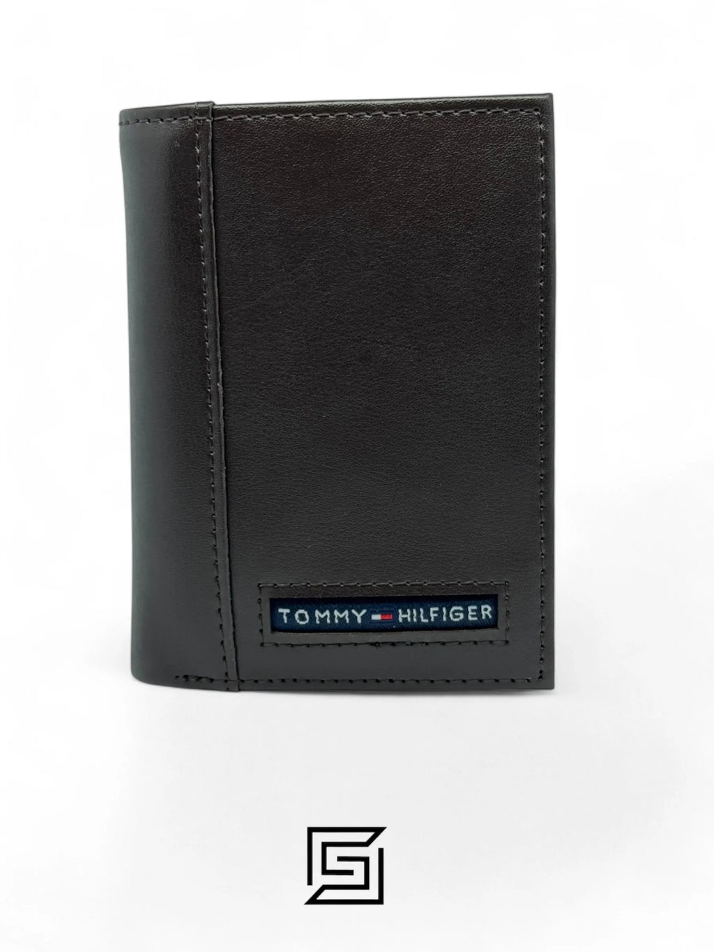 Tommy Hilfiger leather TOMMY SINGLE WALLET TRIFOLD FLAT/DARK BROWN