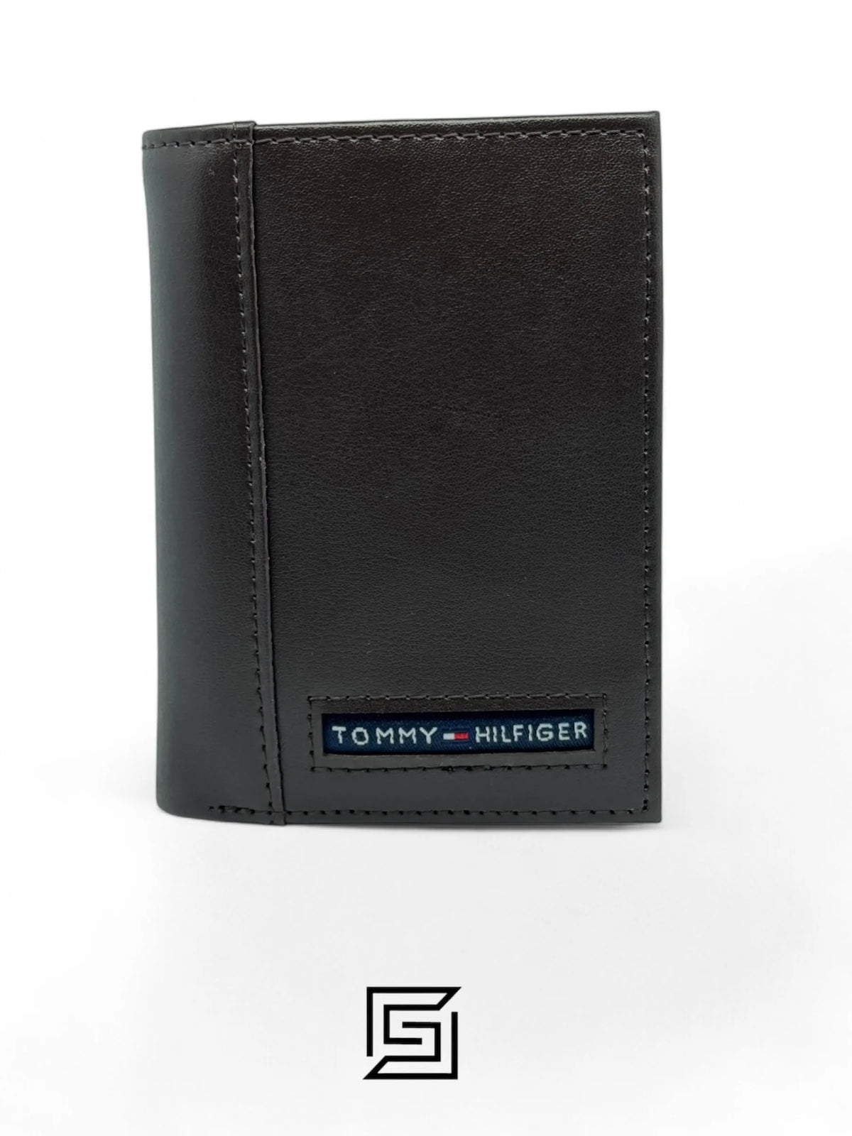 Tommy Hilfiger leather TOMMY SINGLE WALLET TRIFOLD FLAT/DARK BROWN