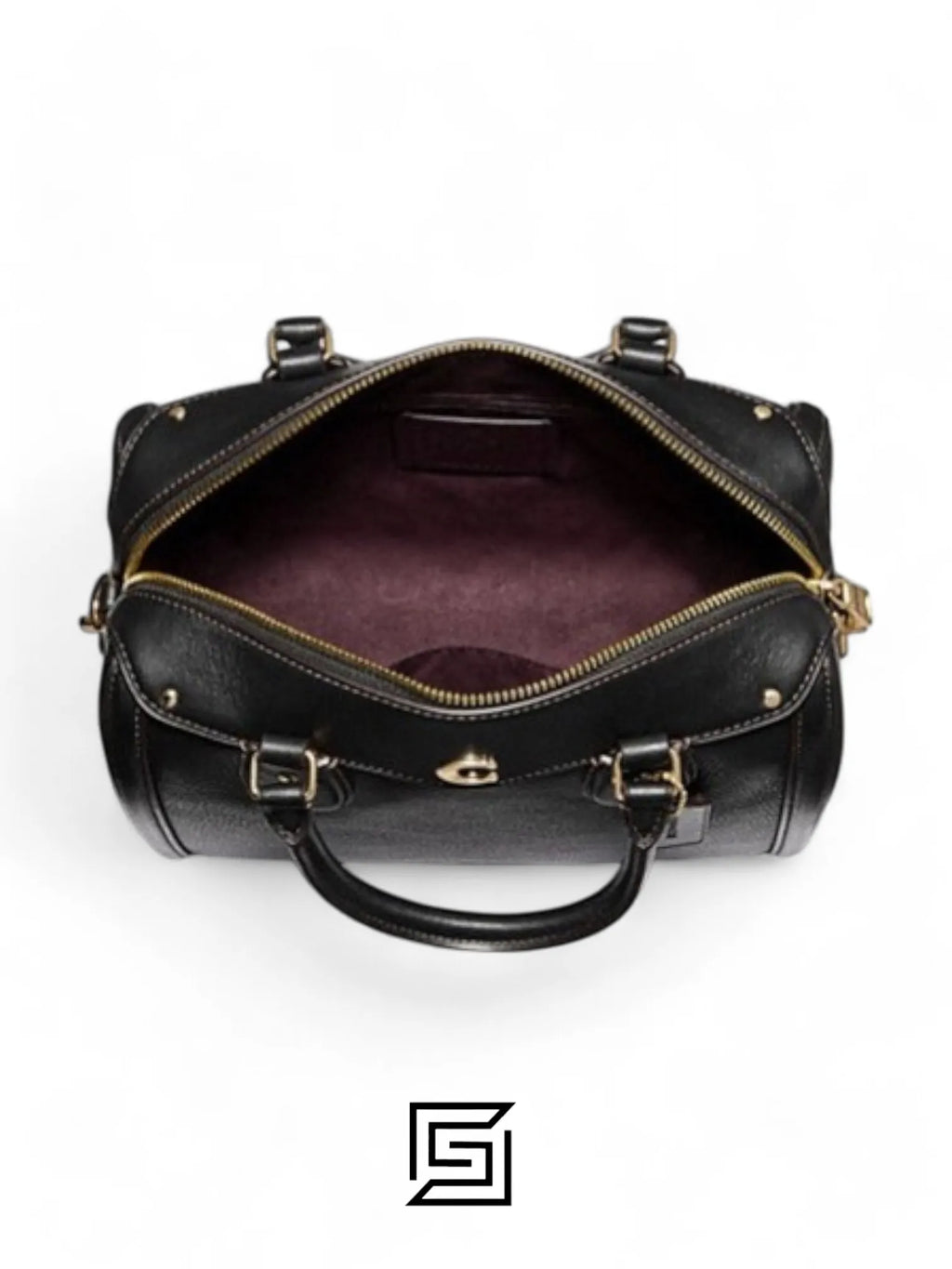 leather Coach F37862 Ivie Bennet Satchel Black