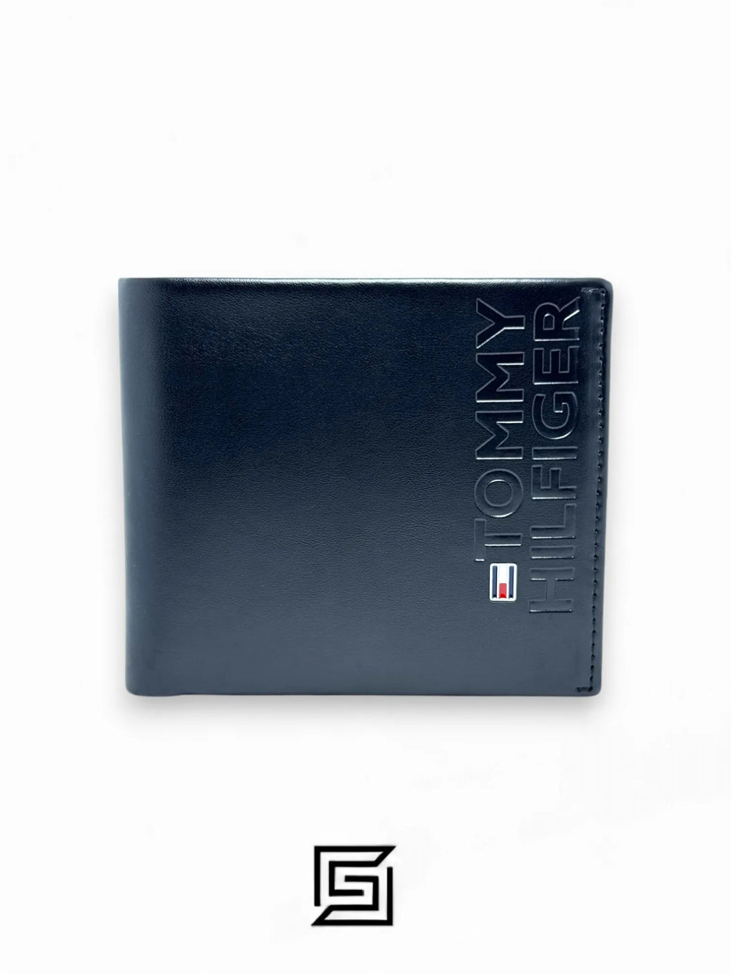 wallets TOMMY SINGLE WALLET W TOMMY HILLFIGER ON LEATHER/BLACK
