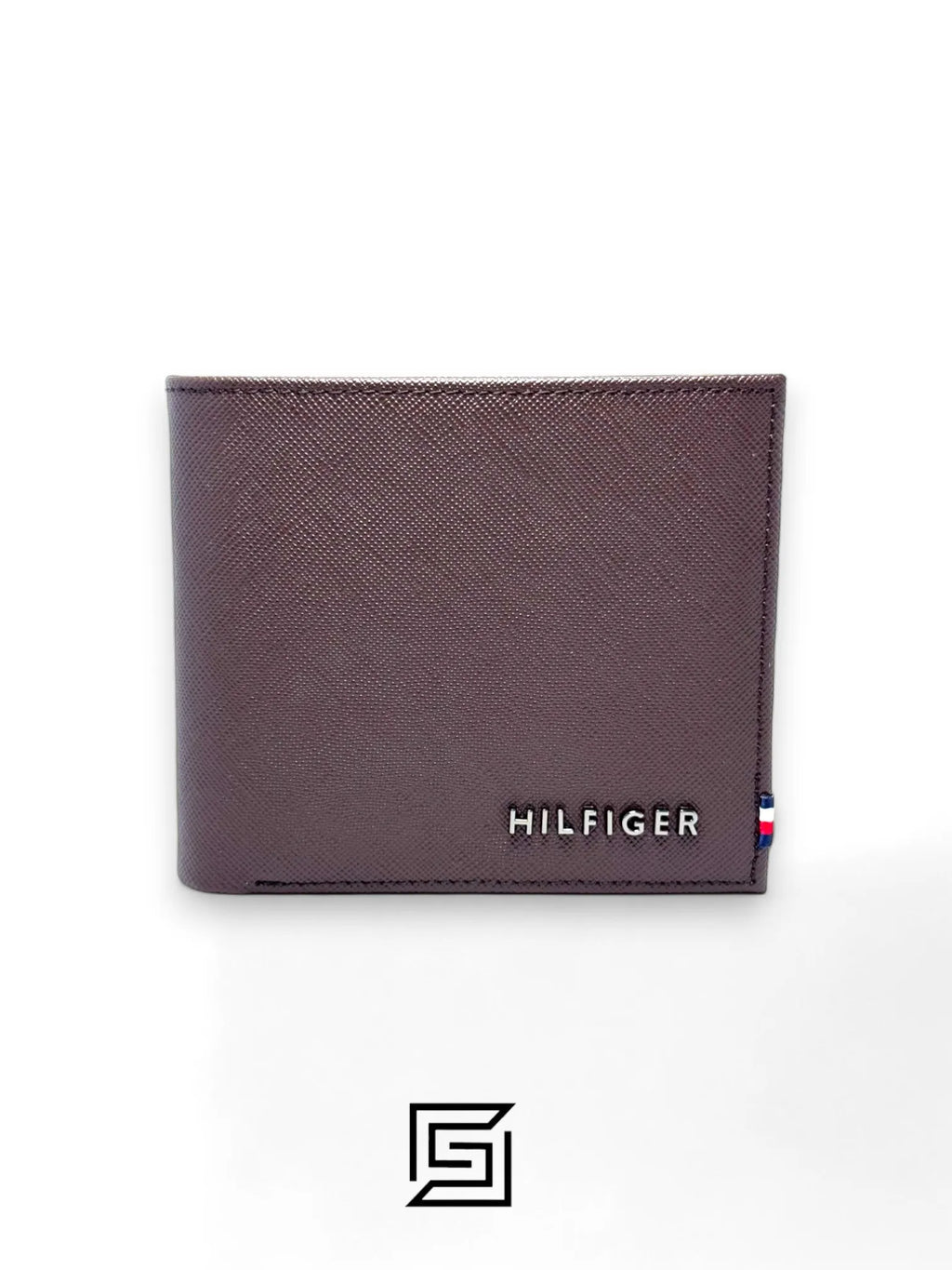 wallets TOMMY SINGLE WALLET W METAL HILFIGER RIGHT/BROWN