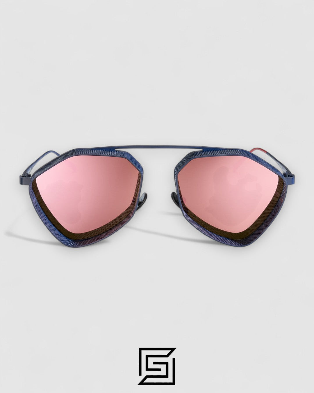 Vysen The Ezy - E5 Dark Blue Matte Frame Rose Gold Mirror Leanses