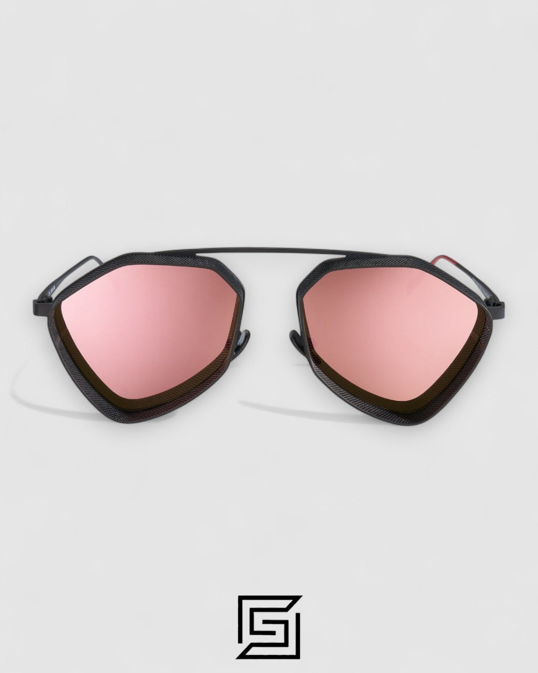 Vysen The Ezy - E6 Dark Black Matte Frame Rose Gold Mirror  Leanses