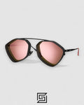 Vysen The Ezy - E6 Dark Black Matte Frame Rose Gold Mirror Leanses