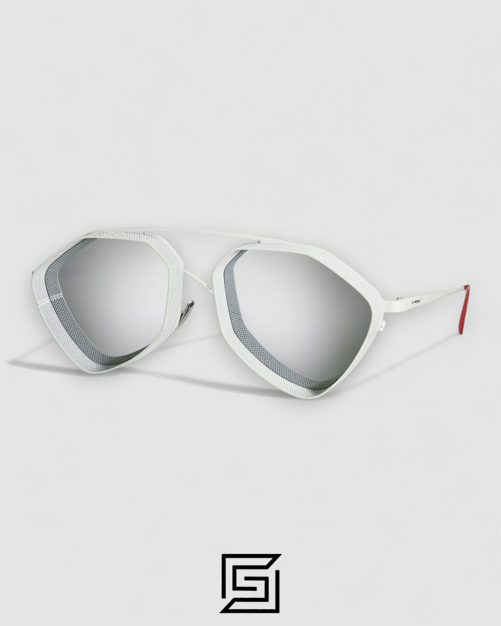 Vysen The Ezy - E7 White Matte Frame Silver Mirror Leanses Limited Edition