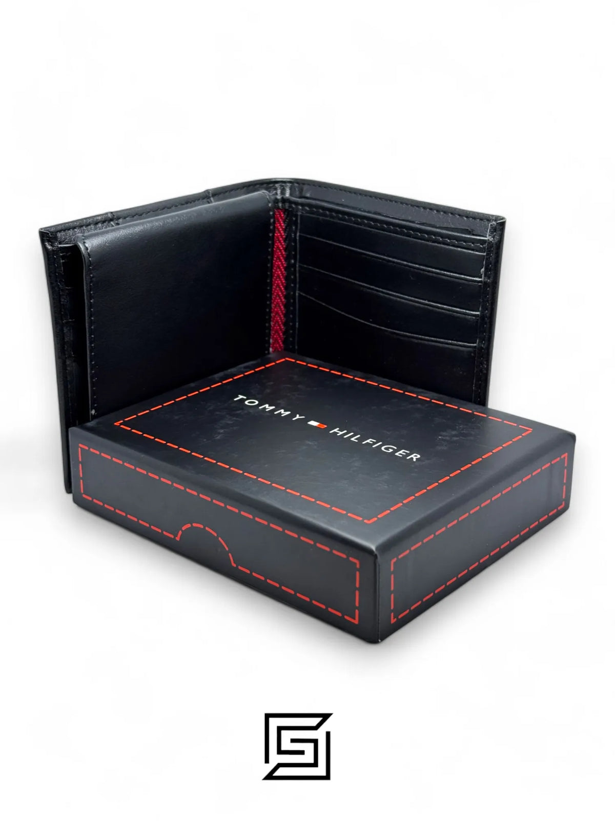 wallets TOMMY SINGLE WALLET W WITH TOMMY H LOGO IN LEATHER MIDDLE/BLACK