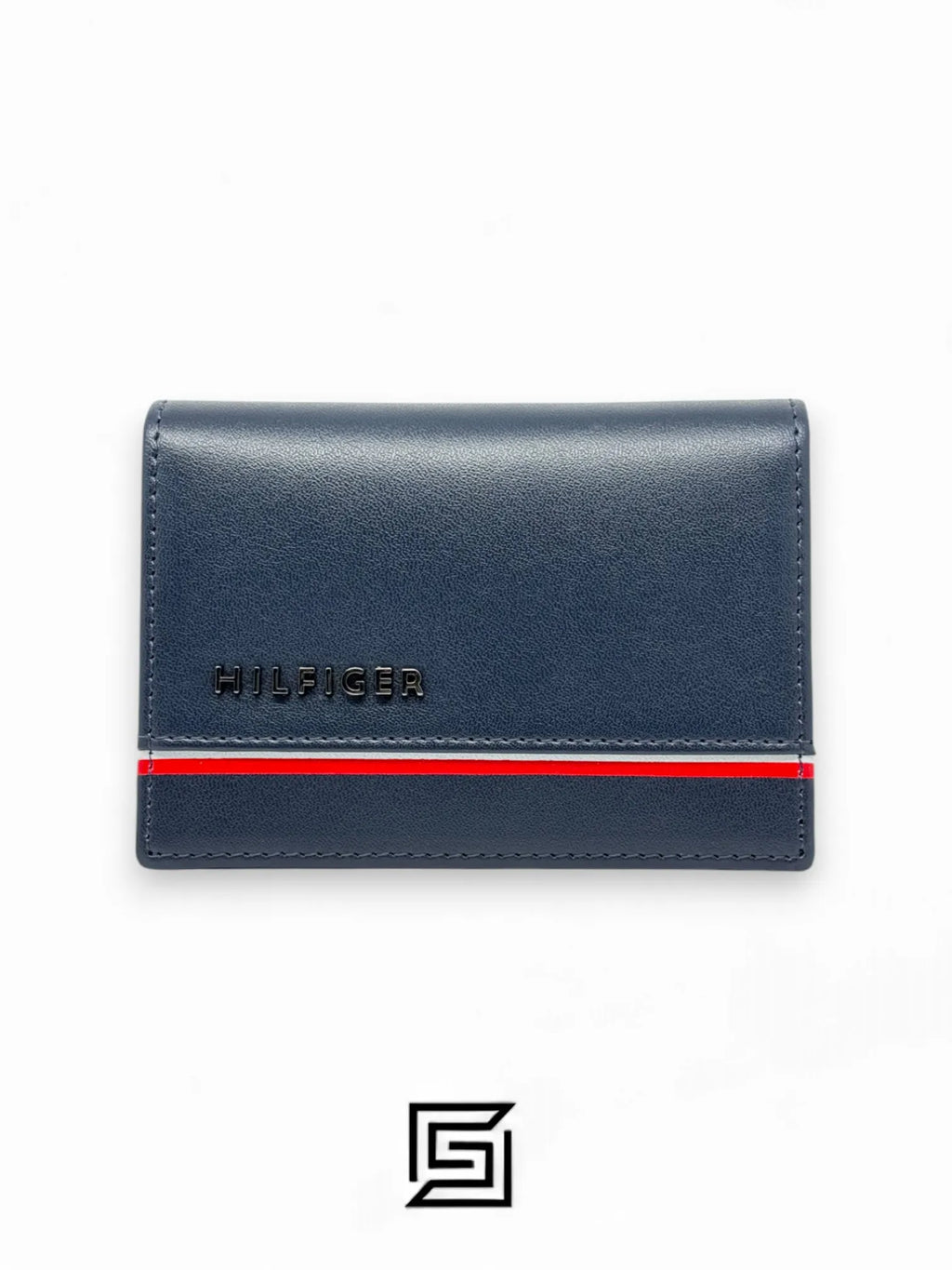 wallets TOMMY SINGLE CREDIT HILFIGER LINE WITH METAL LOGO/BLUE