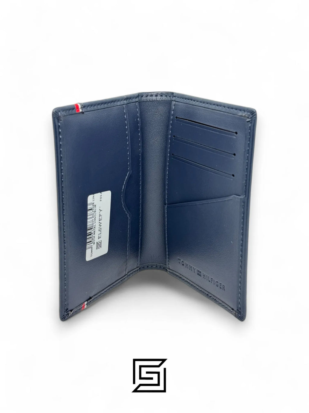 wallets TOMMY SINGLE CREDIT HILFIGER LINE WITH METAL LOGO/BLUE