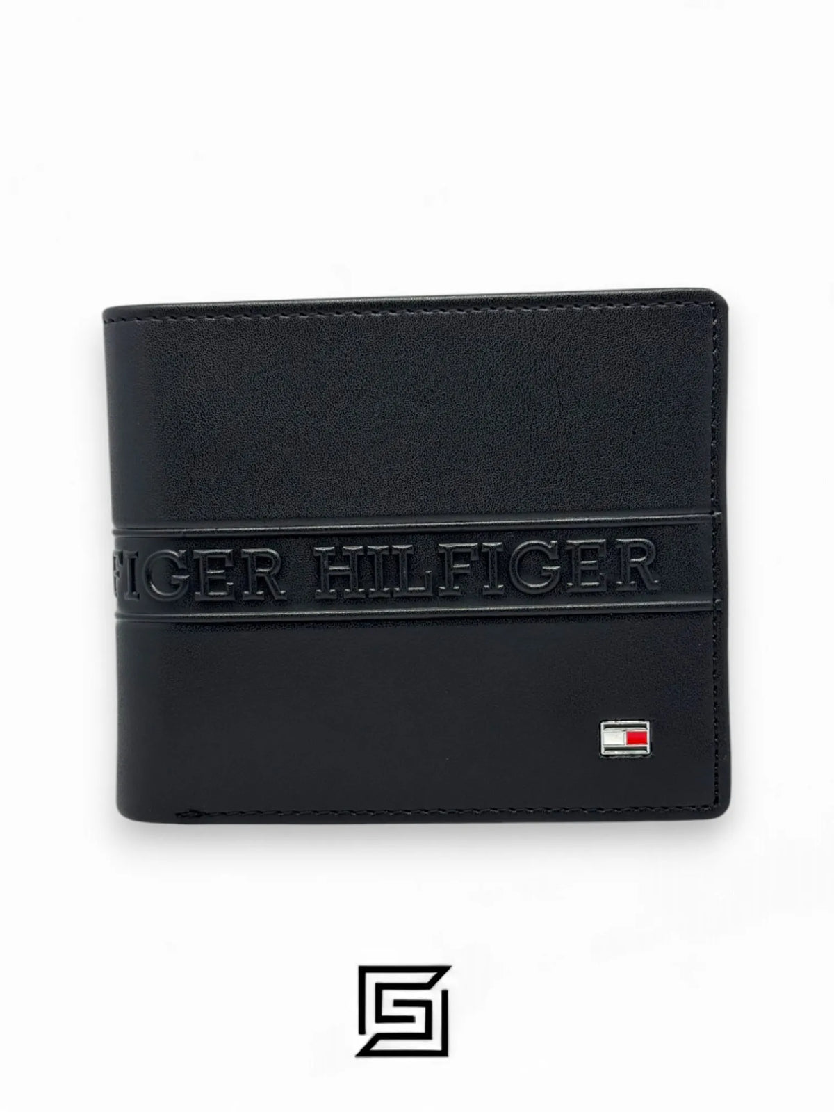 wallets TOMMY SINGLE WALLET W HILLFIGER HARD LOGO IN MIDDLE /BLACK