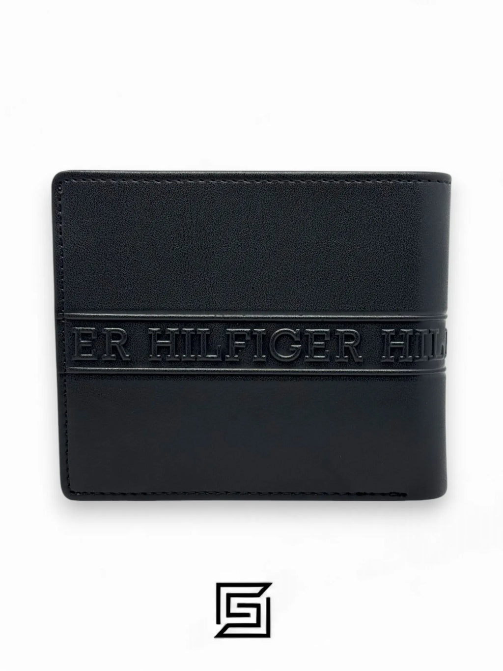 wallets TOMMY SINGLE WALLET W HILLFIGER HARD LOGO IN MIDDLE /BLACK