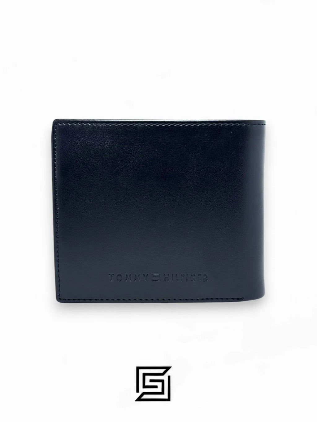 wallets TOMMY SINGLE WALLET W WITH HILLFIGER UP LINE METAL LOGO/BLACK