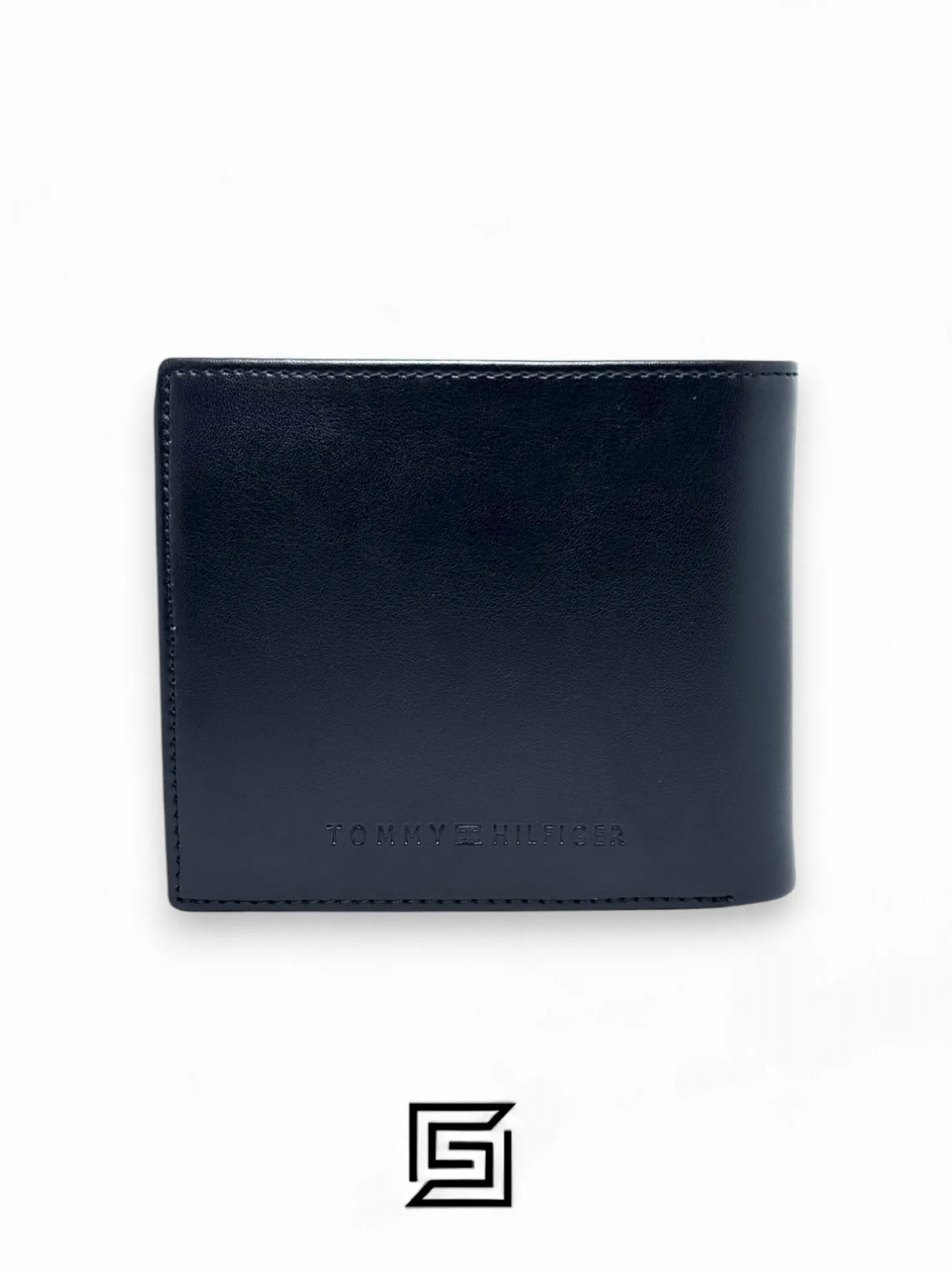 wallets TOMMY SINGLE WALLET W WITH HILLFIGER UP LINE METAL LOGO/BLACK