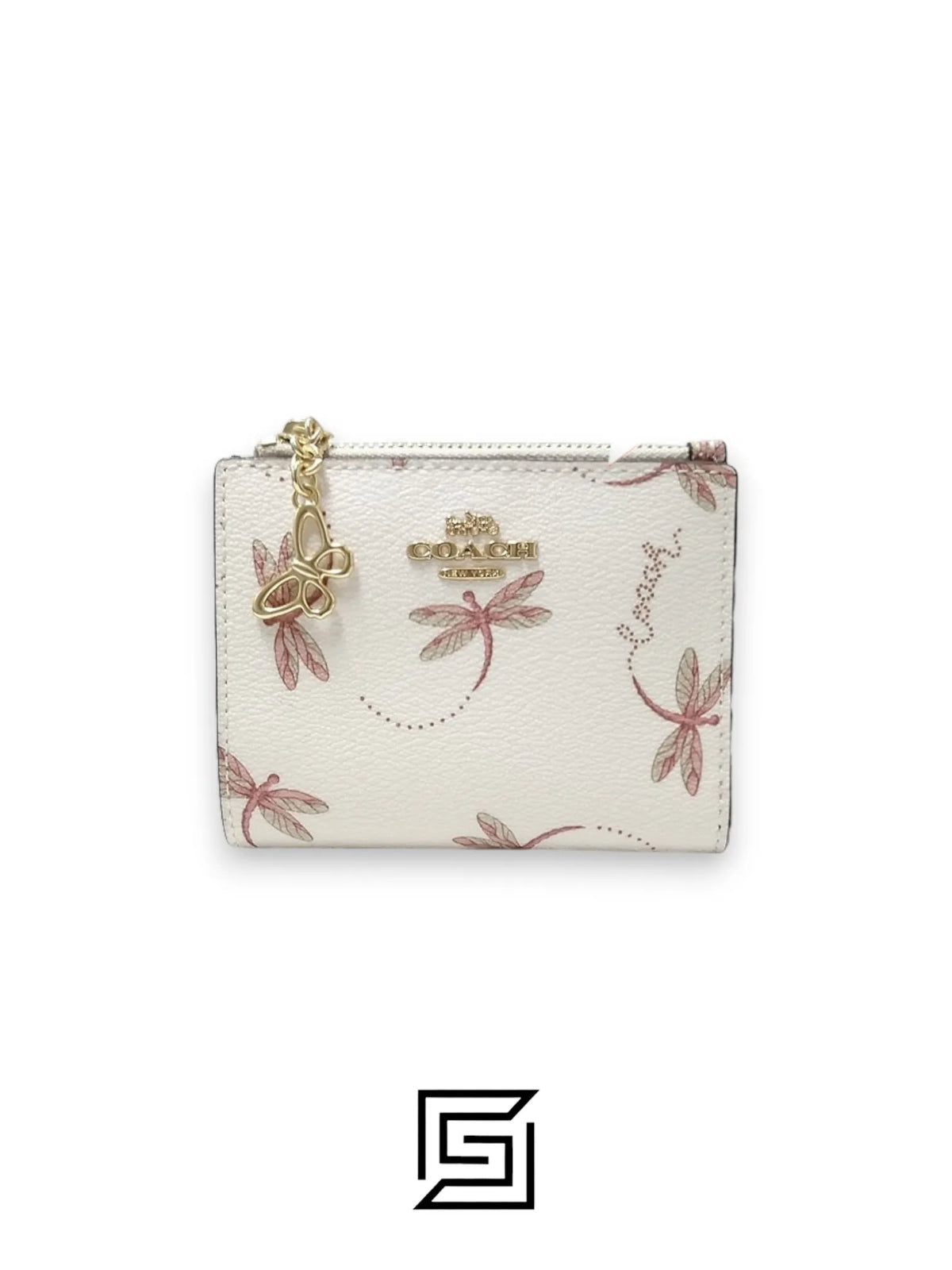 Coach Snap Card Case with Dragonfly Print – Style No. F76879