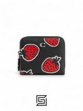Coach Billfold With Strawberry Print CT908 Black