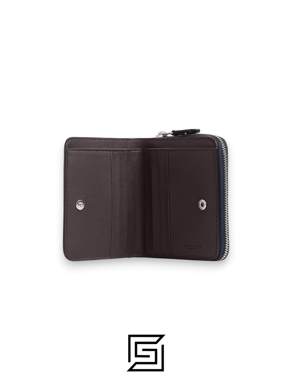 Coach Billfold With Strawberry Print CT908 Black
