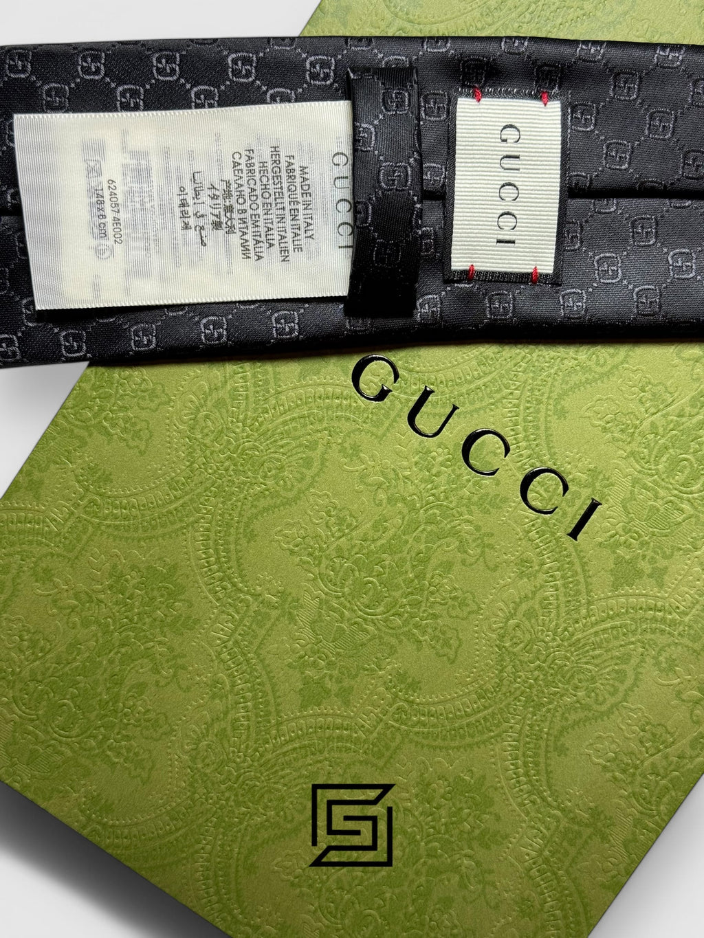 Gucci - Black Small GG Pattern Italian Style