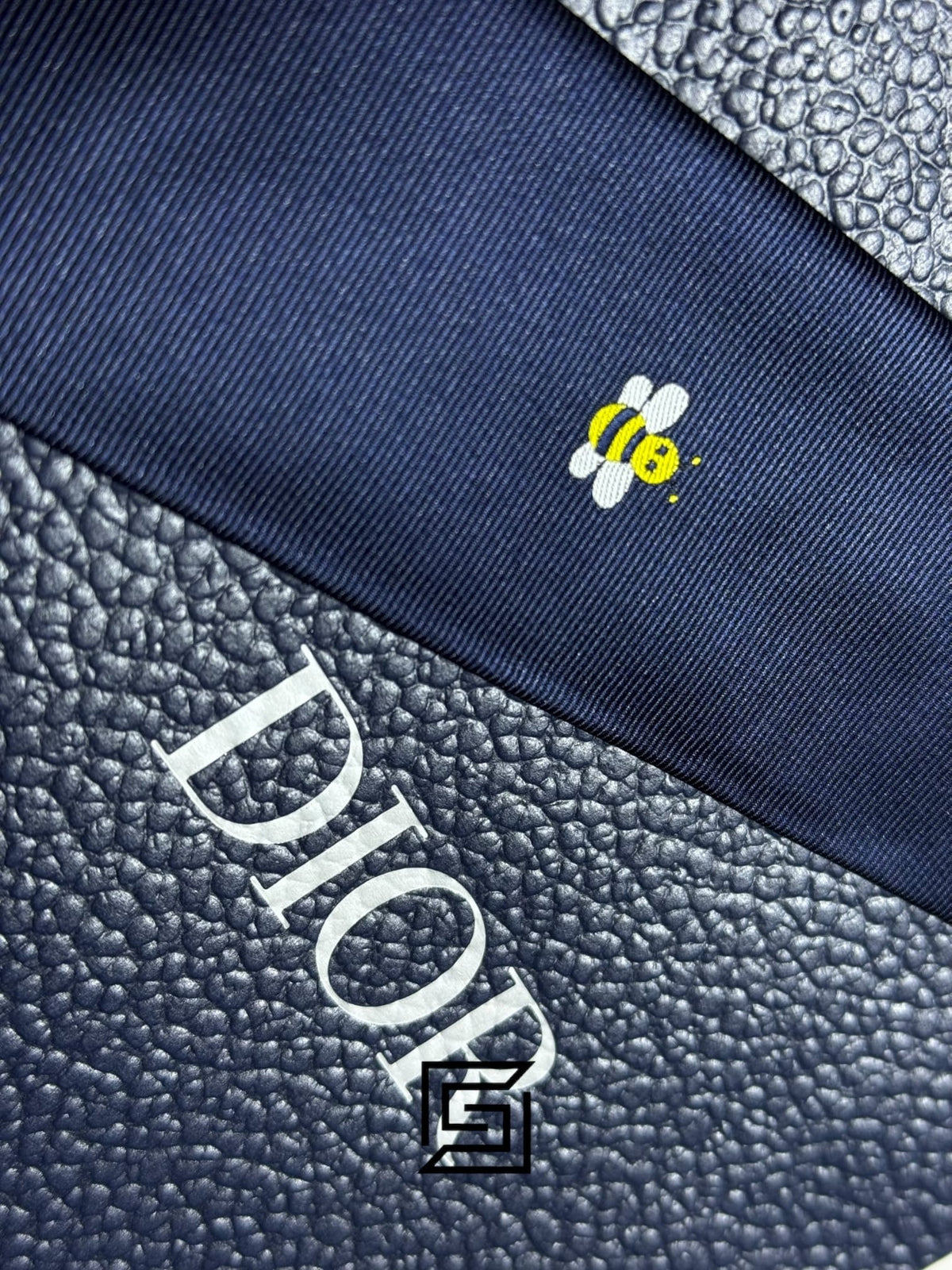 Dior - Navy Blue Color With CD Yellow Bee Logo