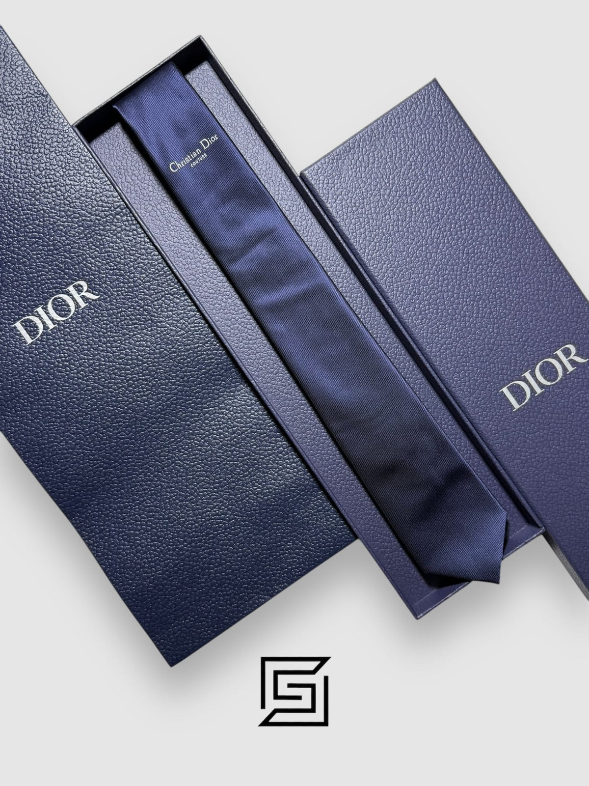 Dior - Navy Blue Color With CD Couture Logo Italian Style